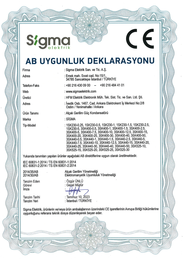 Güç Kondansatörü