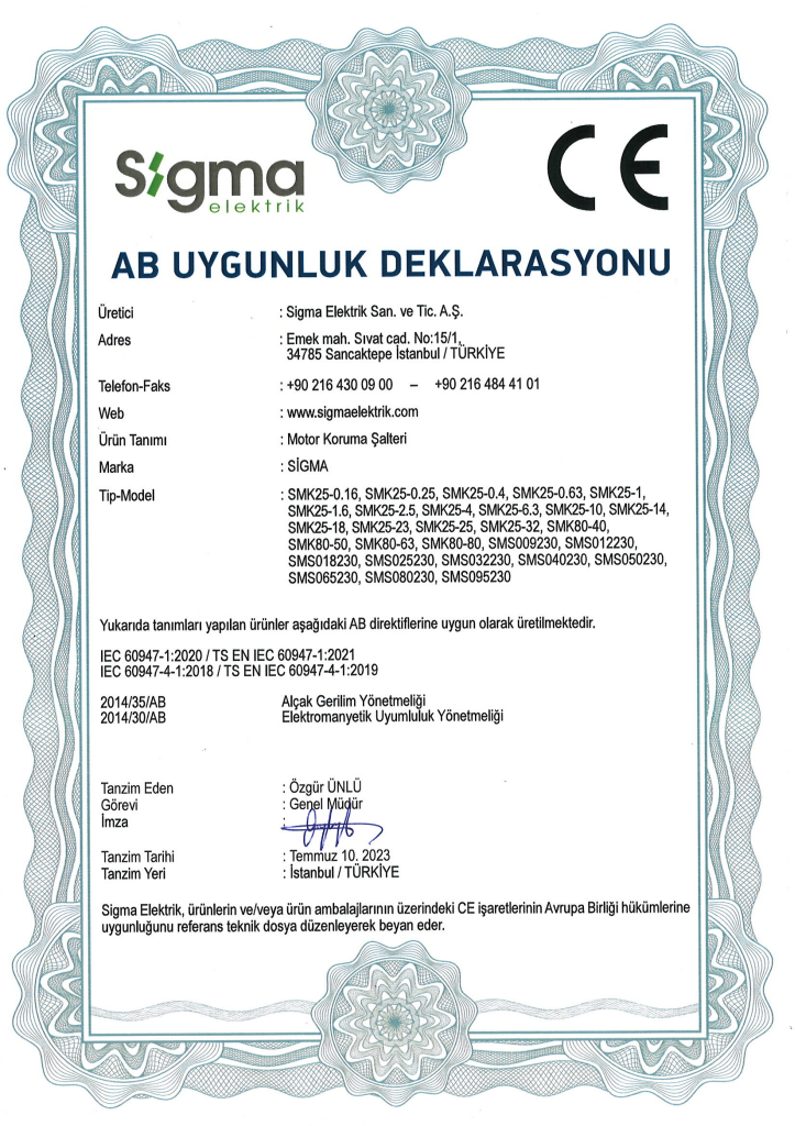 Motor Koruma Şalteri
