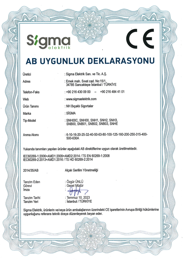 NH Bıçaklı Sigorta